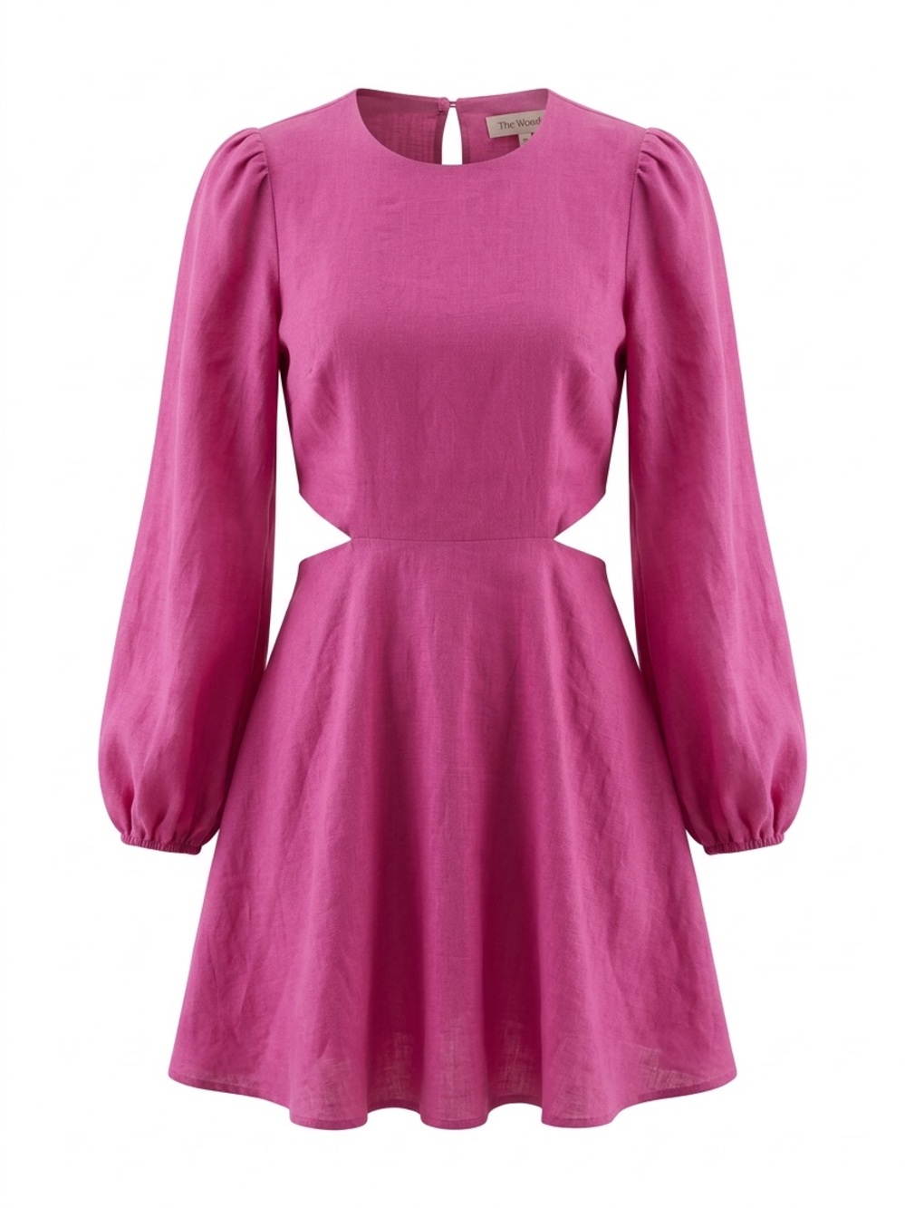 The Wolf Gang Safi 100% Linen Cut Out Dress In Lotus